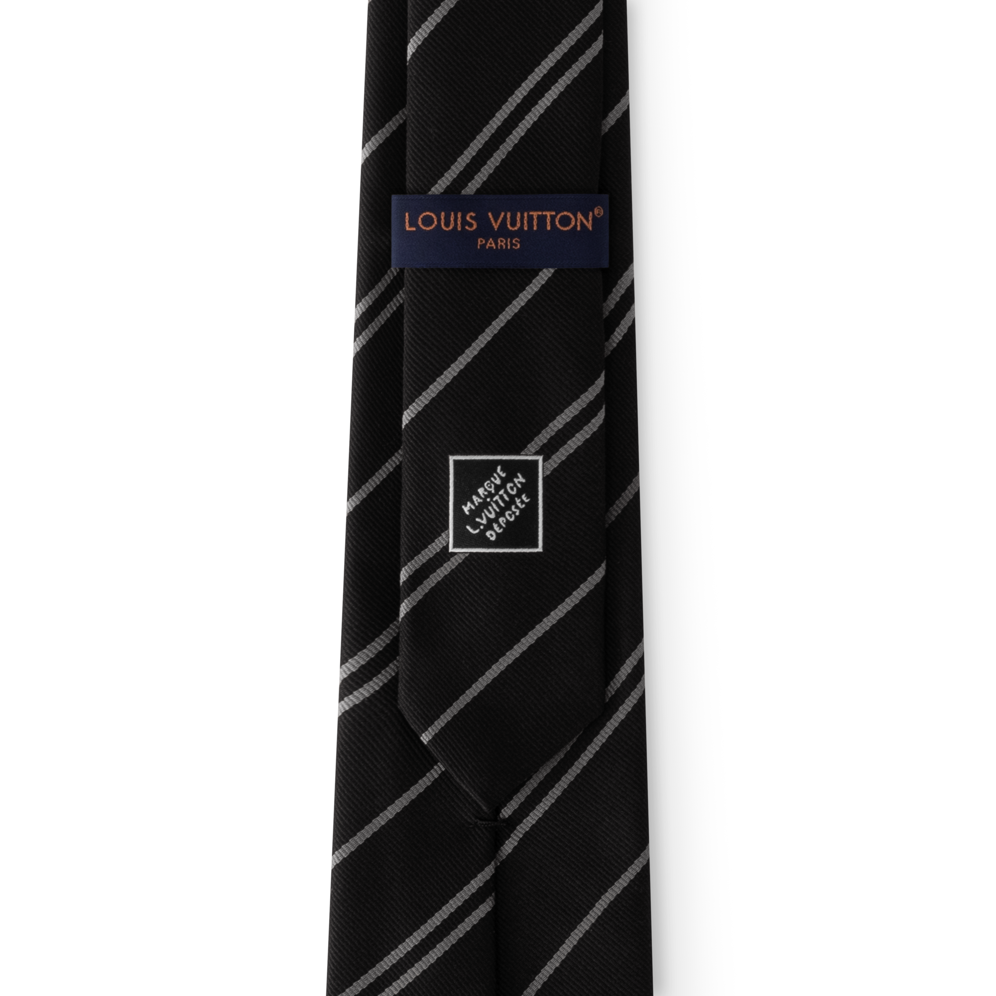 S00 Accessories Ties and Pocket Squares Ecu Stripes Tie | Louis Vuitton ® (Product zoom)