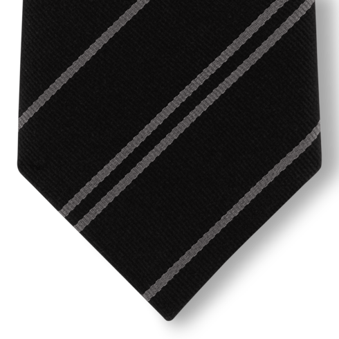 S00 Accessories Ties and Pocket Squares Ecu Stripes Tie | Louis Vuitton ® (Product zoom)