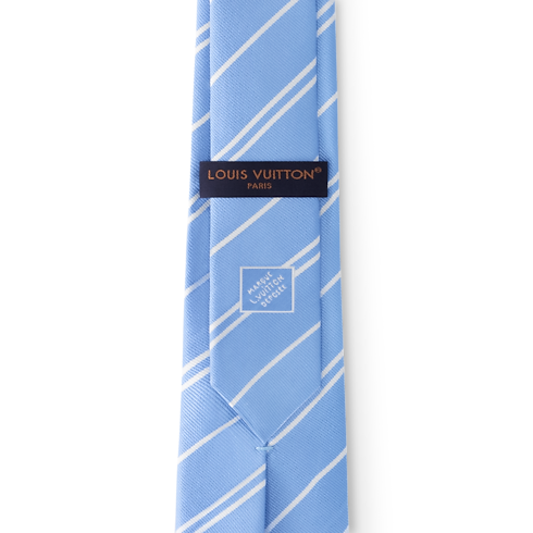 S00 Accessories Ties and Pocket Squares Ecu Stripes Tie | Louis Vuitton ® (Product zoom)