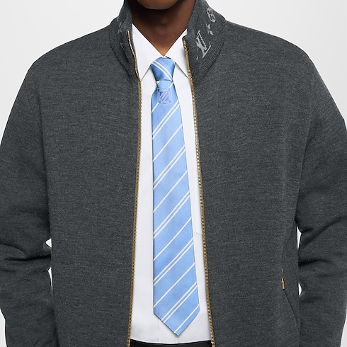 S00 Accessories Ties and Pocket Squares Ecu Stripes Tie | Louis Vuitton ® (Product zoom)