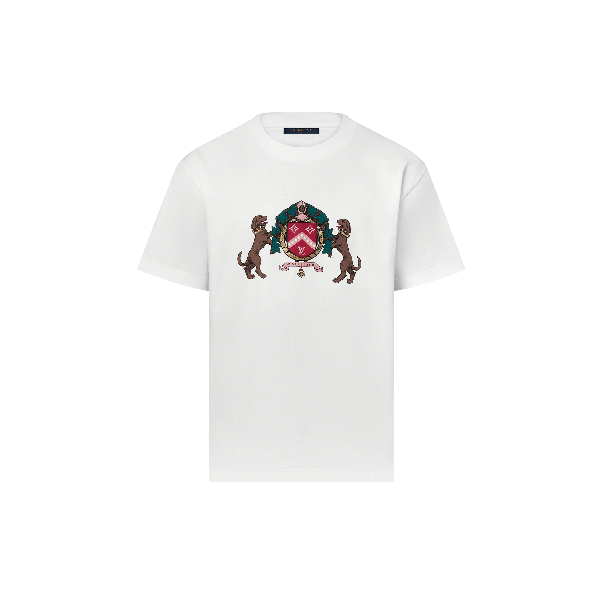  Ready-to-Wear T-Shirts and Polos Embellished Cotton T-Shirt | Louis Vuitton ® (Product zoom)