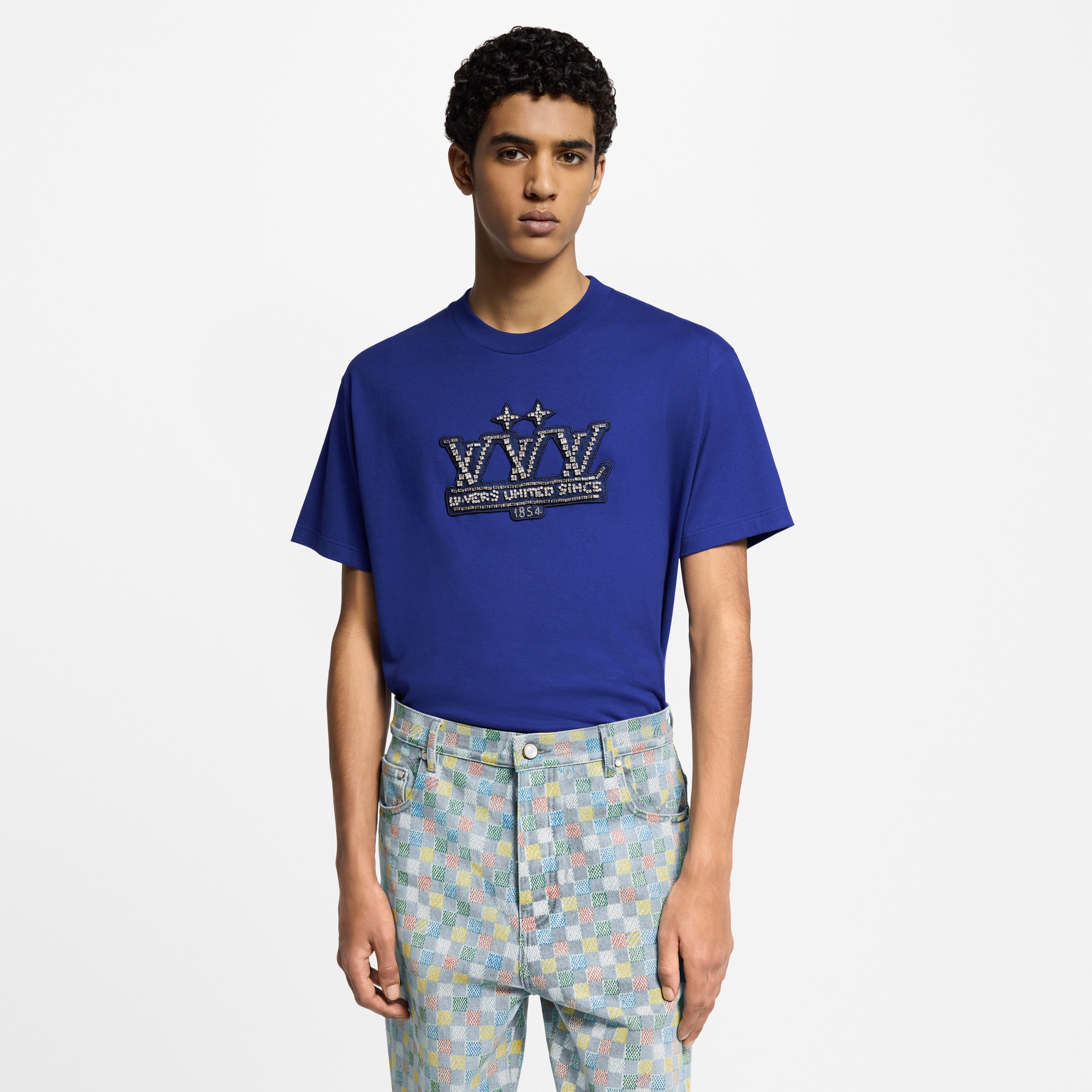  Ready-to-Wear T-Shirts and Polos Embellished Cotton T-Shirt | Louis Vuitton ® (Product zoom)