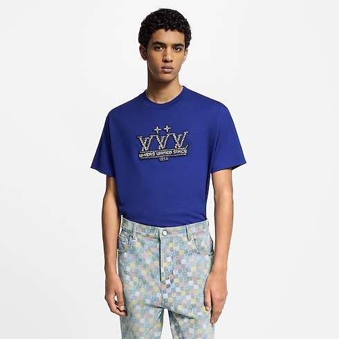 Ready-to-Wear T-Shirts and Polos Embellished Cotton T-Shirt | Louis Vuitton ® (Product zoom)