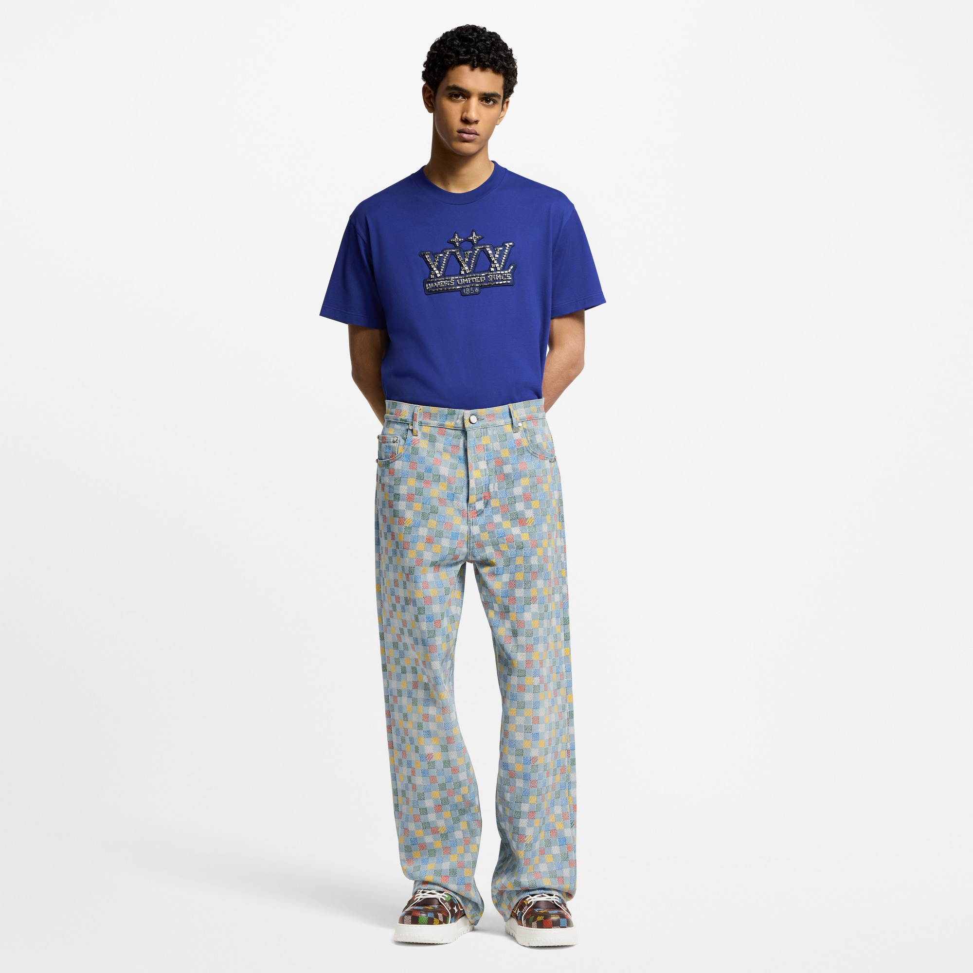  Ready-to-Wear T-Shirts and Polos Embellished Cotton T-Shirt | Louis Vuitton ® (Product zoom)