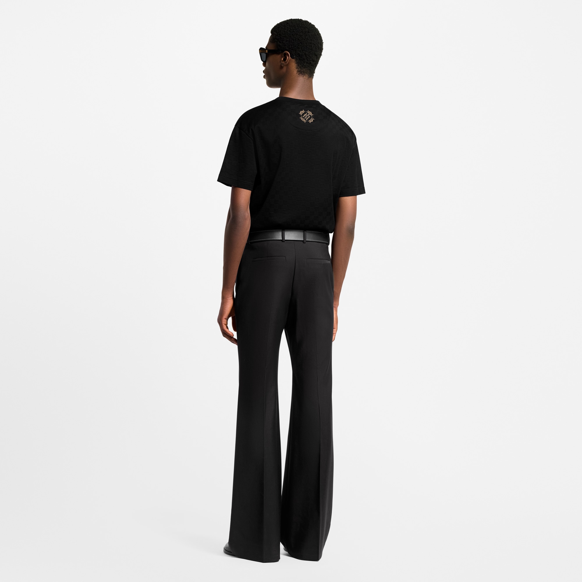  Ready-to-Wear T-Shirts and Polos Embellished Damier Pique T-Shirt | Louis Vuitton ® (Product zoom)