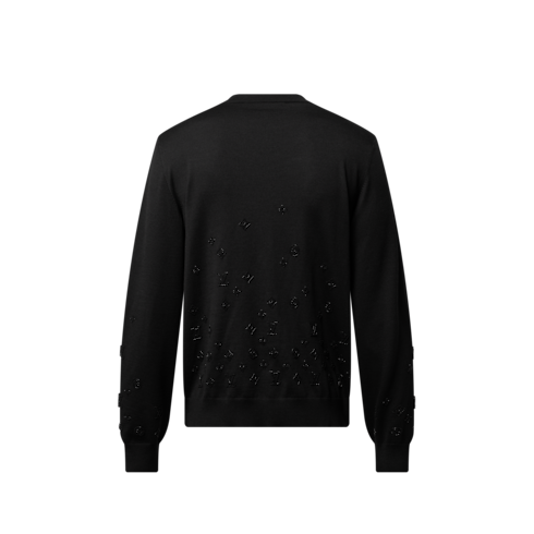 Ready-to-Wear All Ready-to-Wear Embellished Evening Crewneck | Louis Vuitton ® (Product zoom)