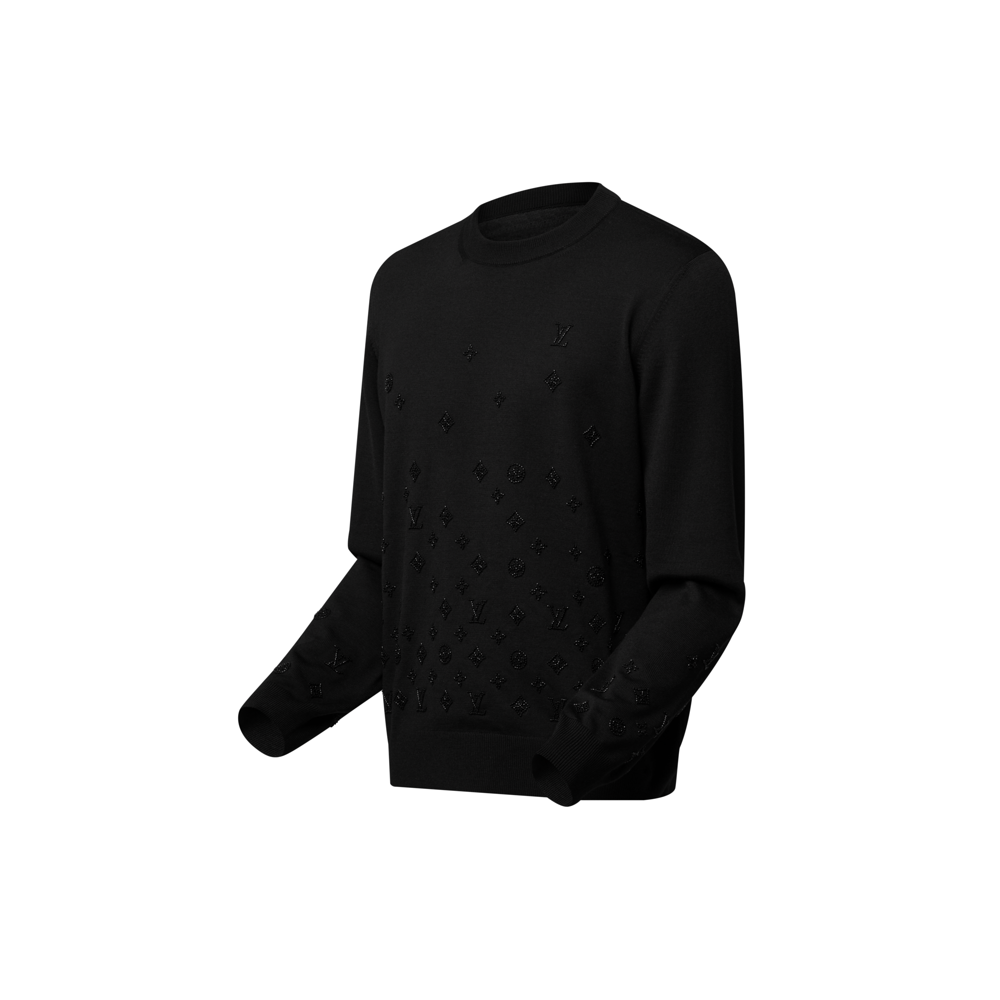  Ready-to-Wear All Ready-to-Wear Embellished Evening Crewneck | Louis Vuitton ® (Product zoom)