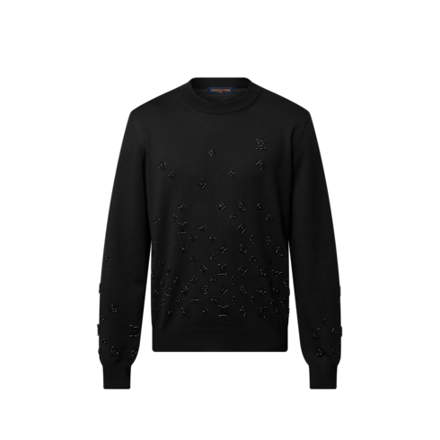 Ready-to-Wear All Ready-to-Wear Embellished Evening Crewneck | Louis Vuitton ® (Product zoom)