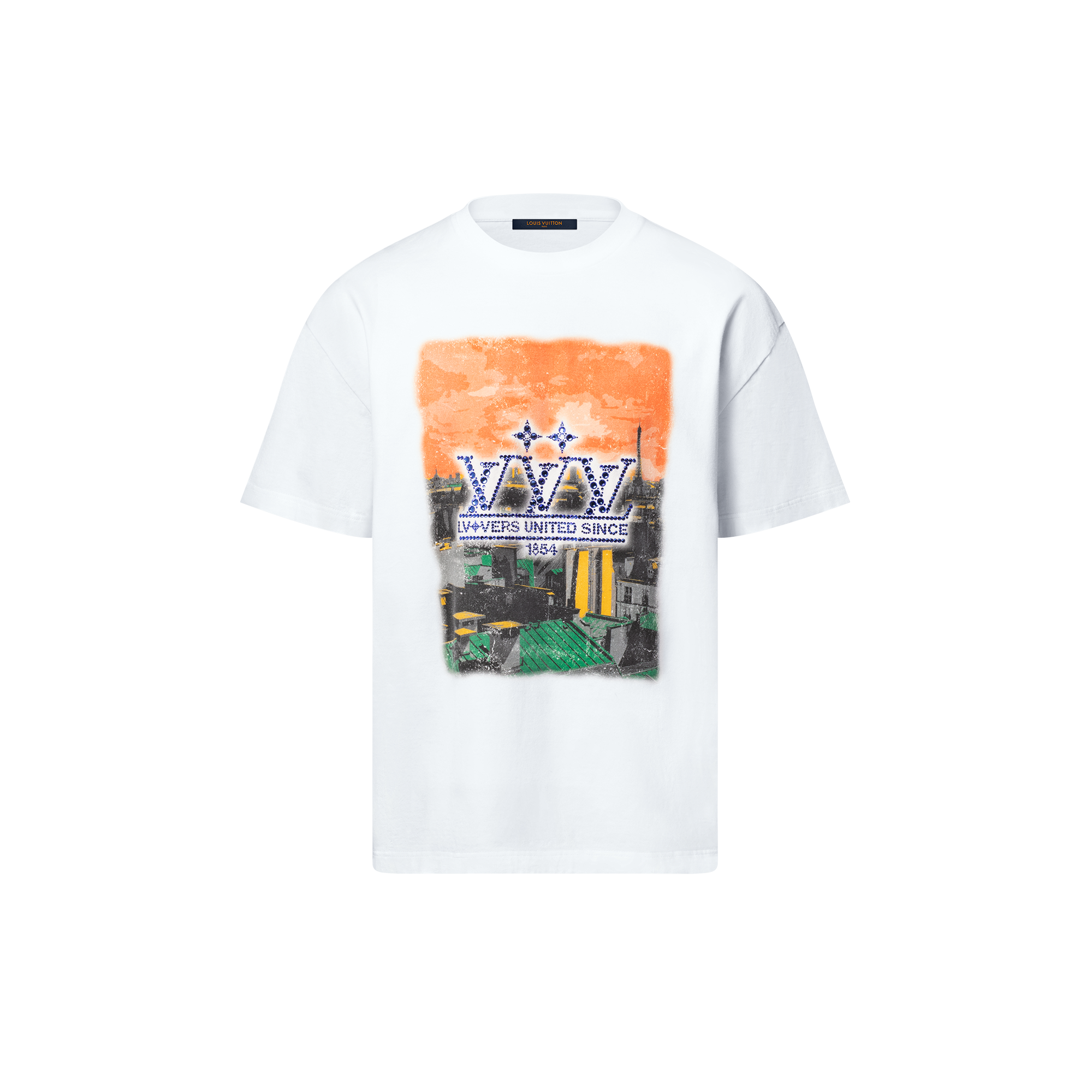  Ready-to-Wear T-Shirts and Polos Embellished Graphic Cotton T-Shirt | Louis Vuitton ® (Product zoom)