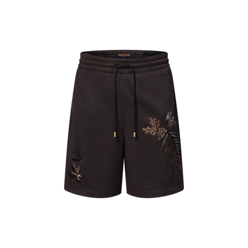 Ready-to-Wear All Ready-to-Wear Embellished Jersey Shorts | Louis Vuitton ® (Product zoom)