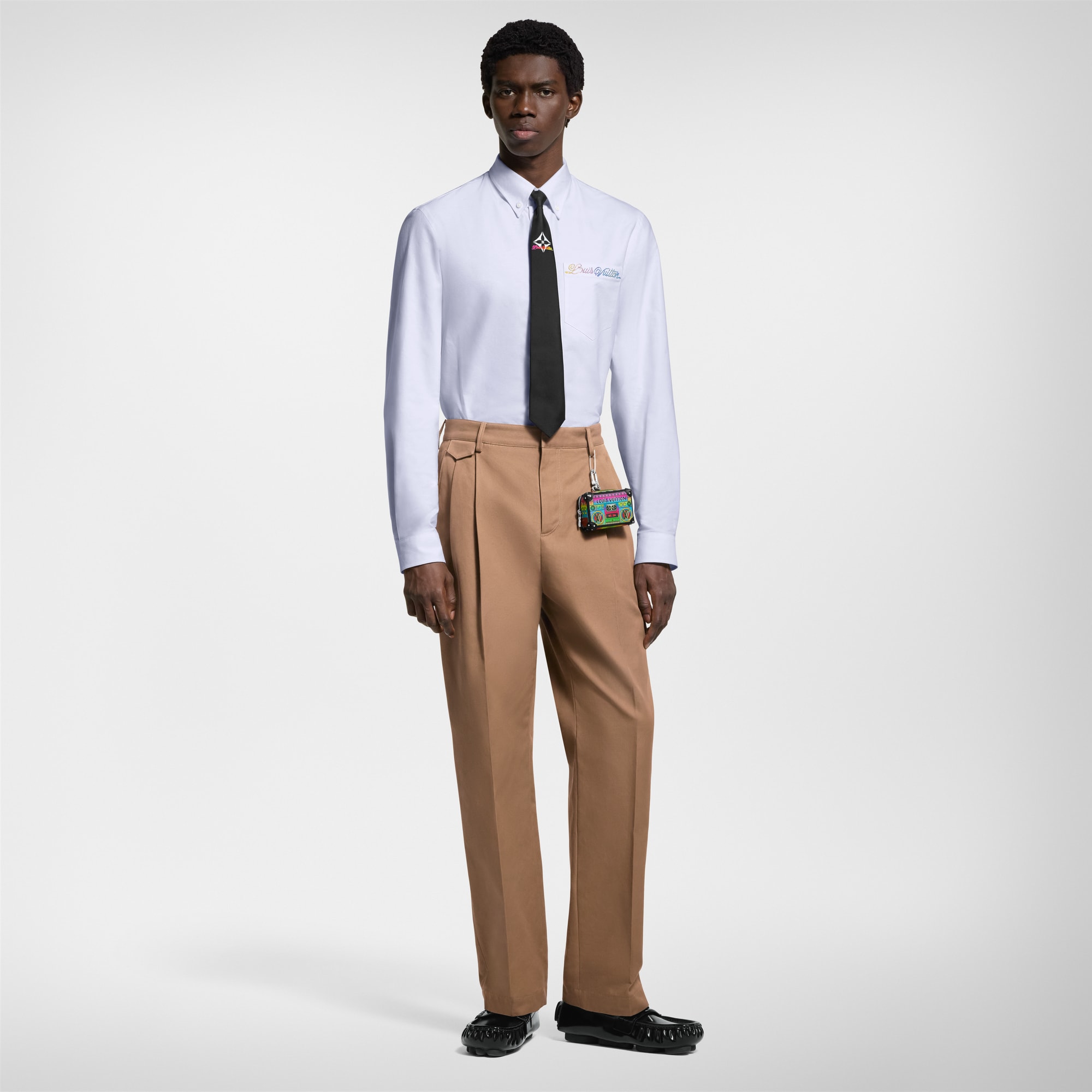  Ready-to-Wear Shirts Embellished Long-Sleeved Cotton Shirt | Louis Vuitton ® (Product zoom)