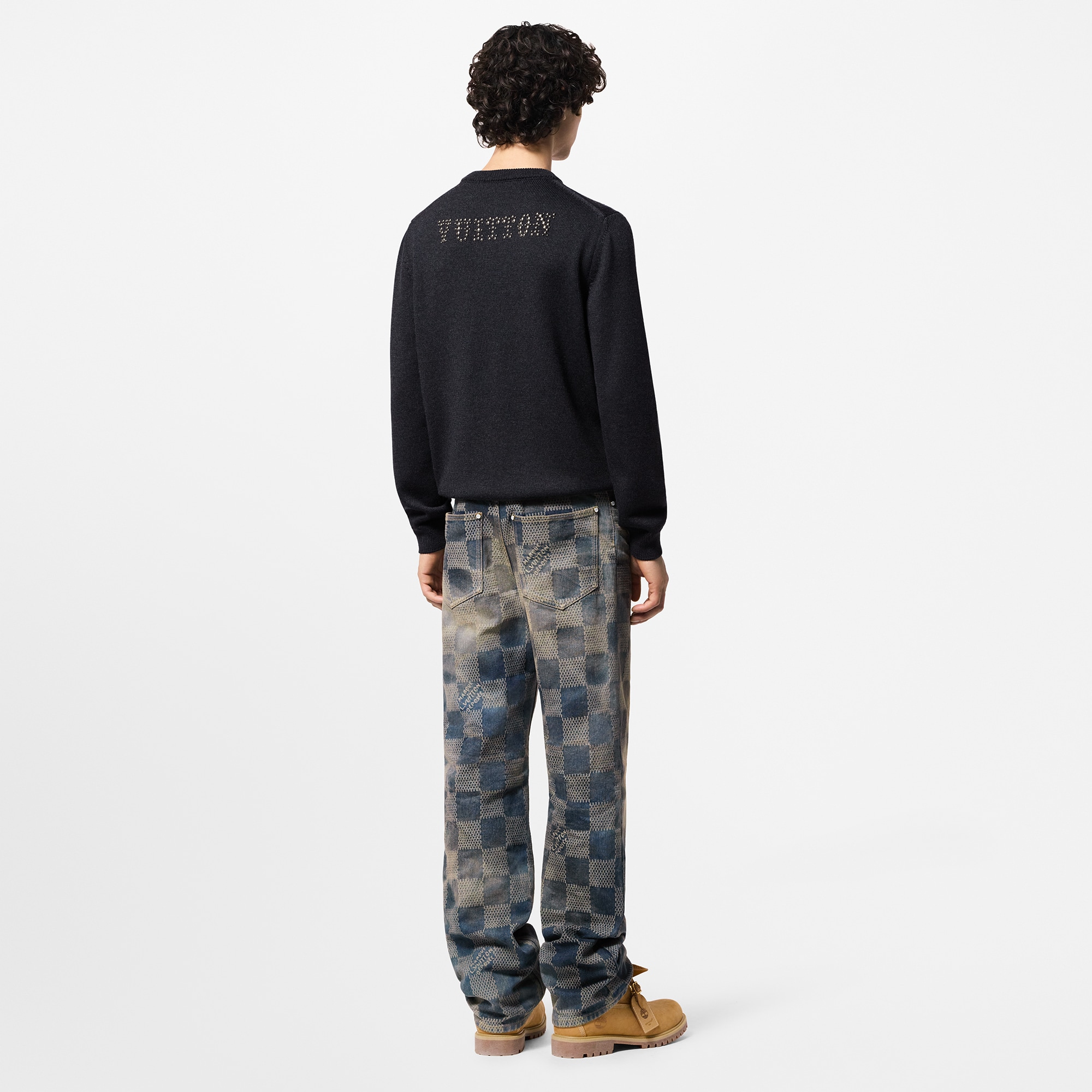  Ready-to-Wear Knitwear and Sweatshirts Embellished Long-Sleeved Merino Wool Crewneck | Louis Vuitton ® (Product zoom)