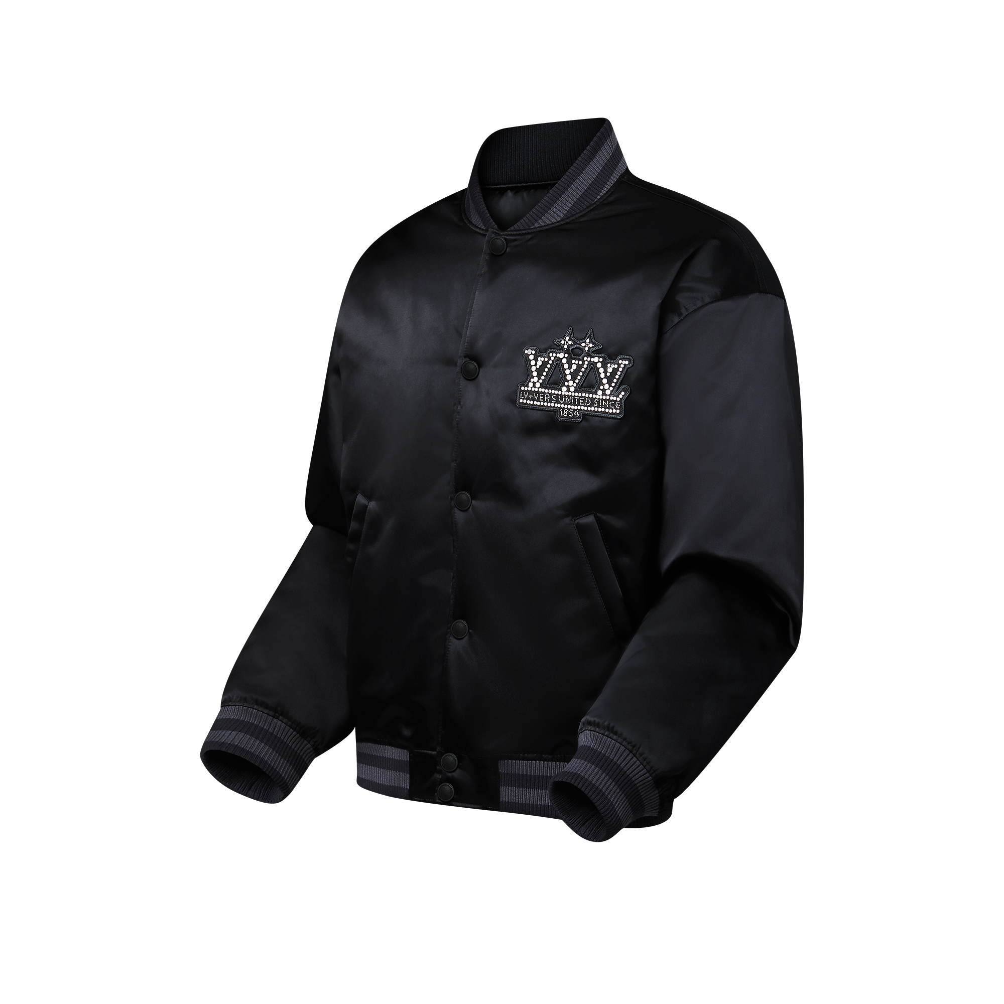 Embellished Nylon Baseball Blouson