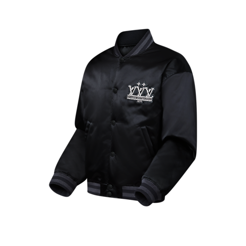 Ready-to-Wear Coats and Outerwear Embellished Nylon Baseball Blouson | Louis Vuitton ® (Product zoom)