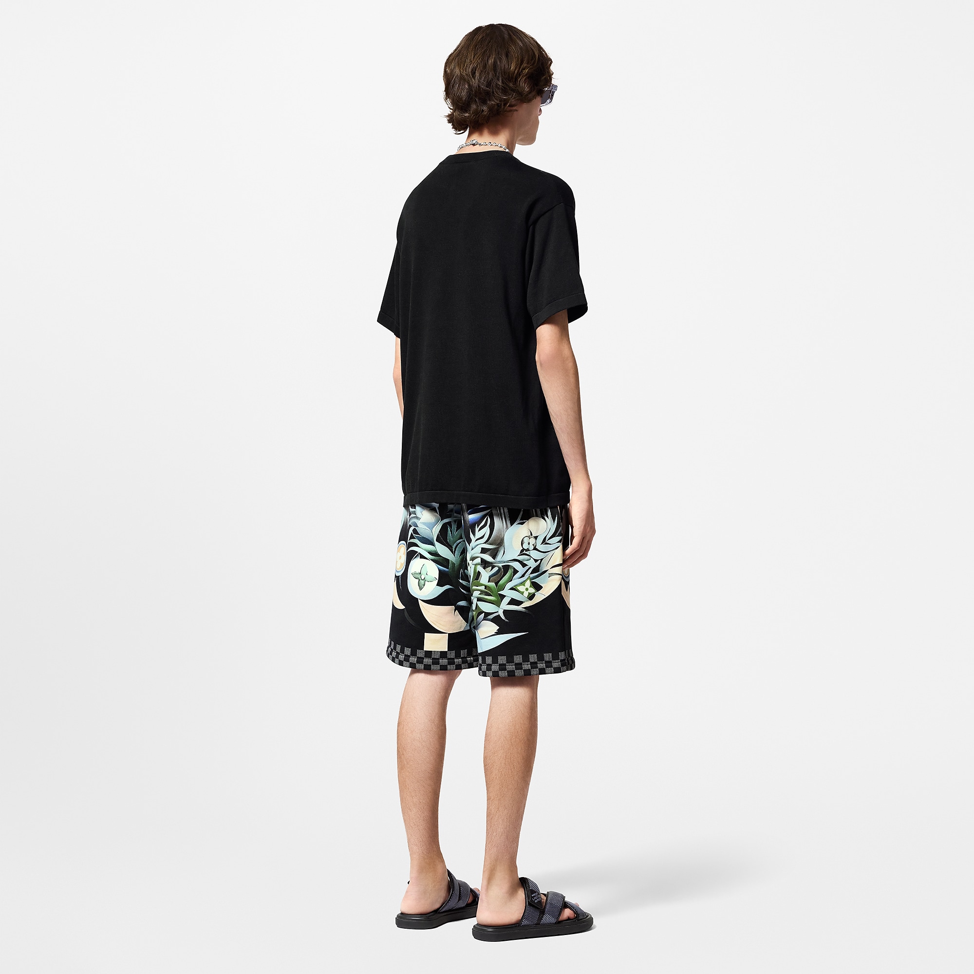 Embellished Short-Sleeved Cotton Crewneck