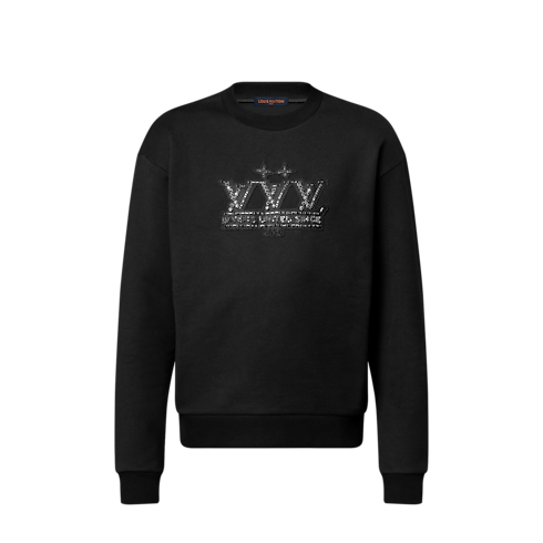 Ready-to-Wear All Ready-to-Wear Embellished Signature Patch Sweatshirt | Louis Vuitton ® (Product zoom)