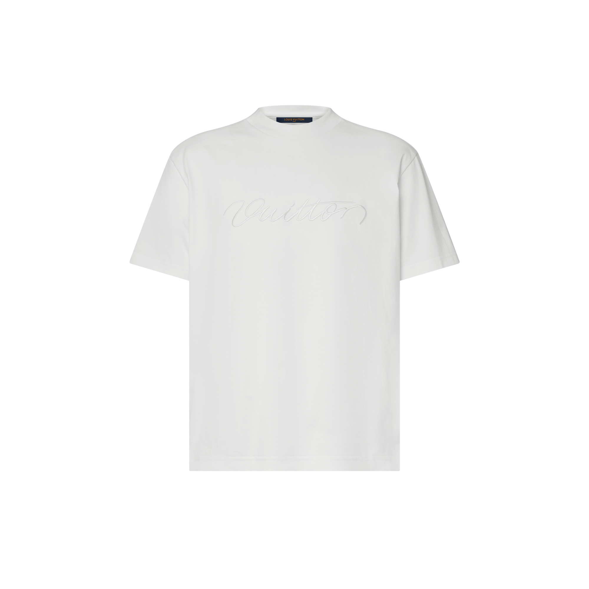  Ready-to-Wear T-Shirts and Polos Embellished Signature Short-Sleeved T-Shirt | Louis Vuitton ® (Product zoom)