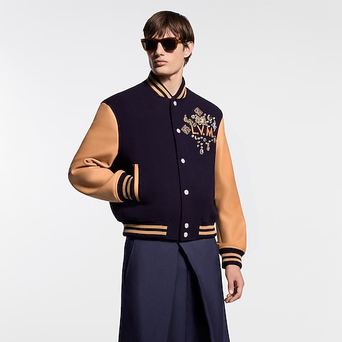 Ready-to-Wear Coats and Outerwear Embellished Varsity Jacket | Louis Vuitton ® (Product zoom)