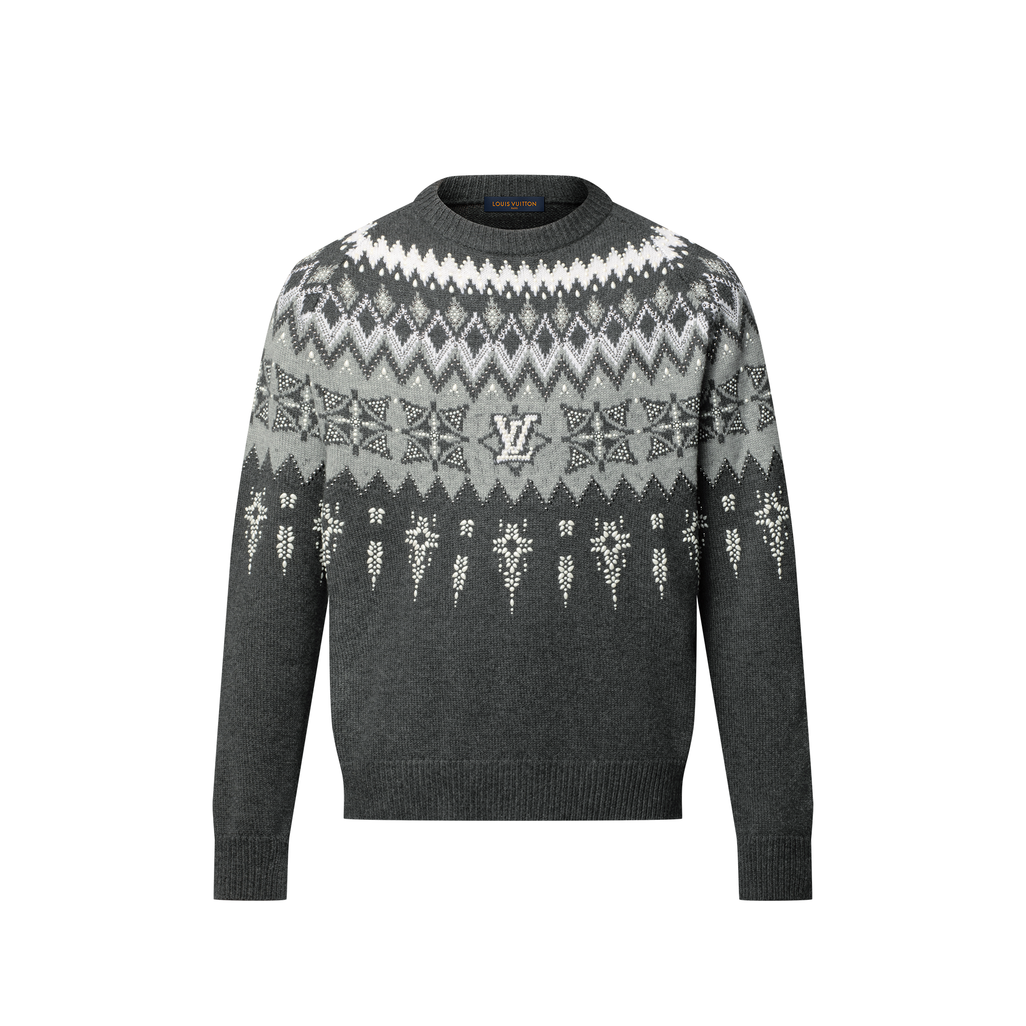  Ready-to-Wear All Ready-to-Wear Embellished Wool-Cashmere Blend Pullover | Louis Vuitton ® (Product zoom)