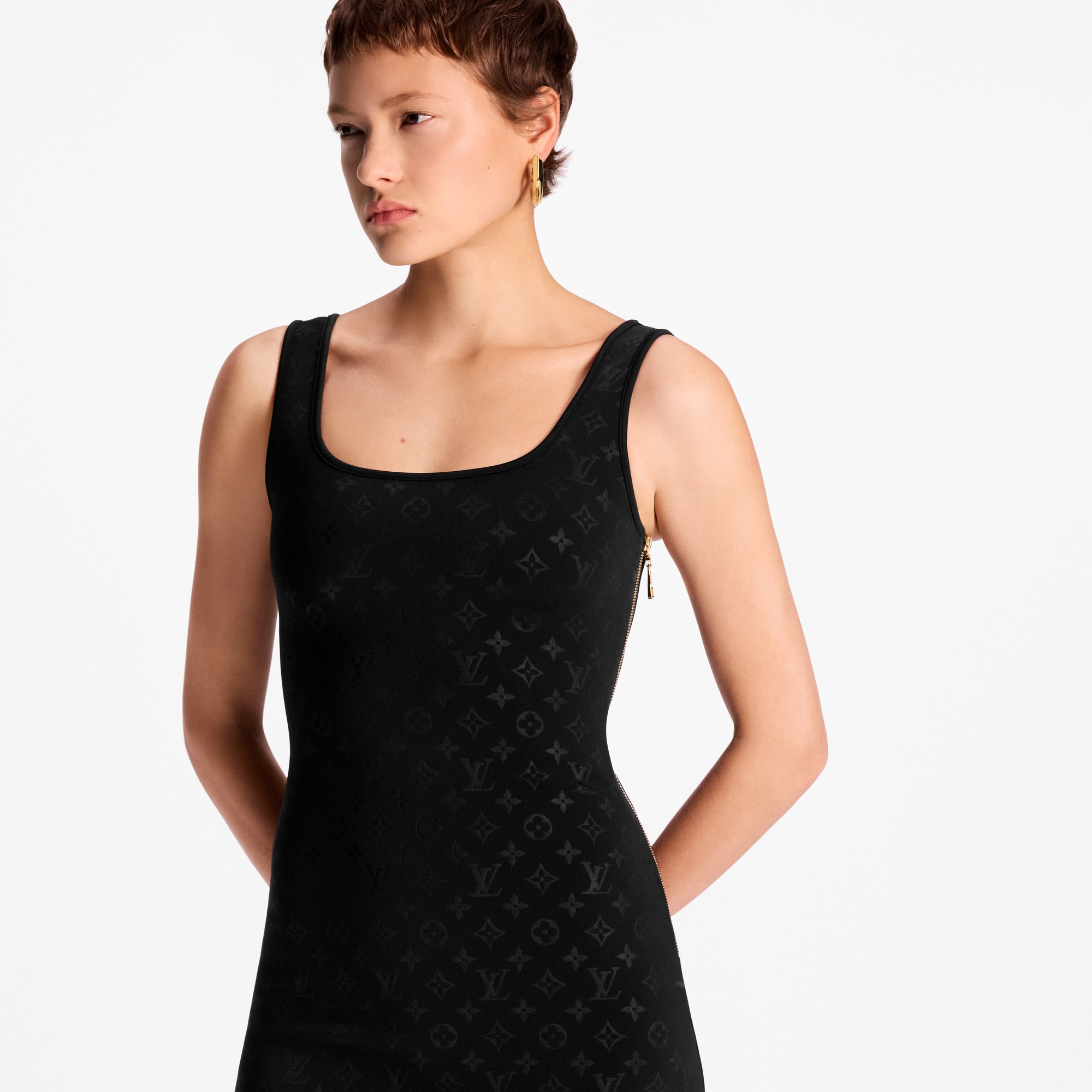  Ready-to-Wear Dresses Embossed Monogram Tank Dress | Louis Vuitton ® (Product zoom)
