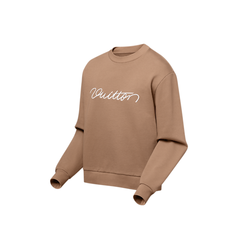 Ready-to-Wear Knitwear Embroidered Cotton Crewneck | Louis Vuitton ® (Product zoom)