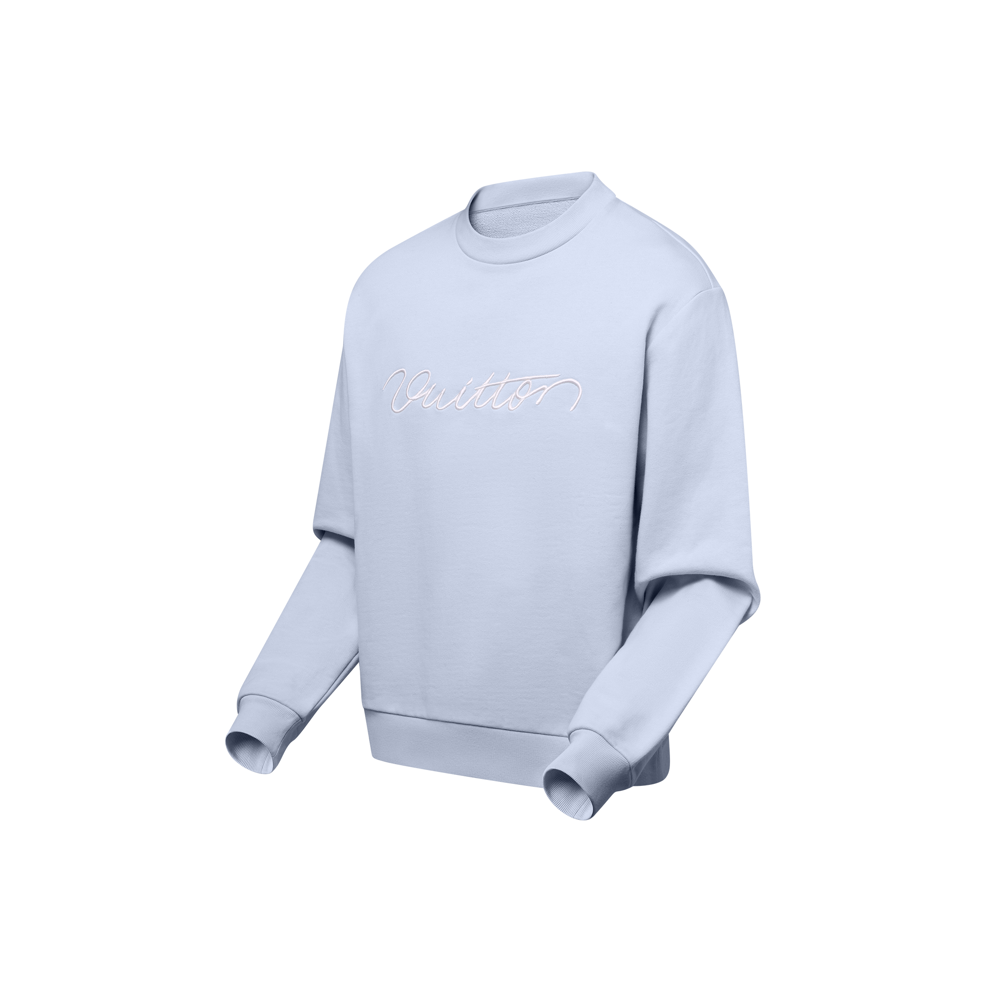  Ready-to-Wear Knitwear Embroidered Cotton Crewneck | Louis Vuitton ® (Product zoom)