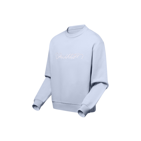 Ready-to-Wear Knitwear Embroidered Cotton Crewneck | Louis Vuitton ® (Product zoom)