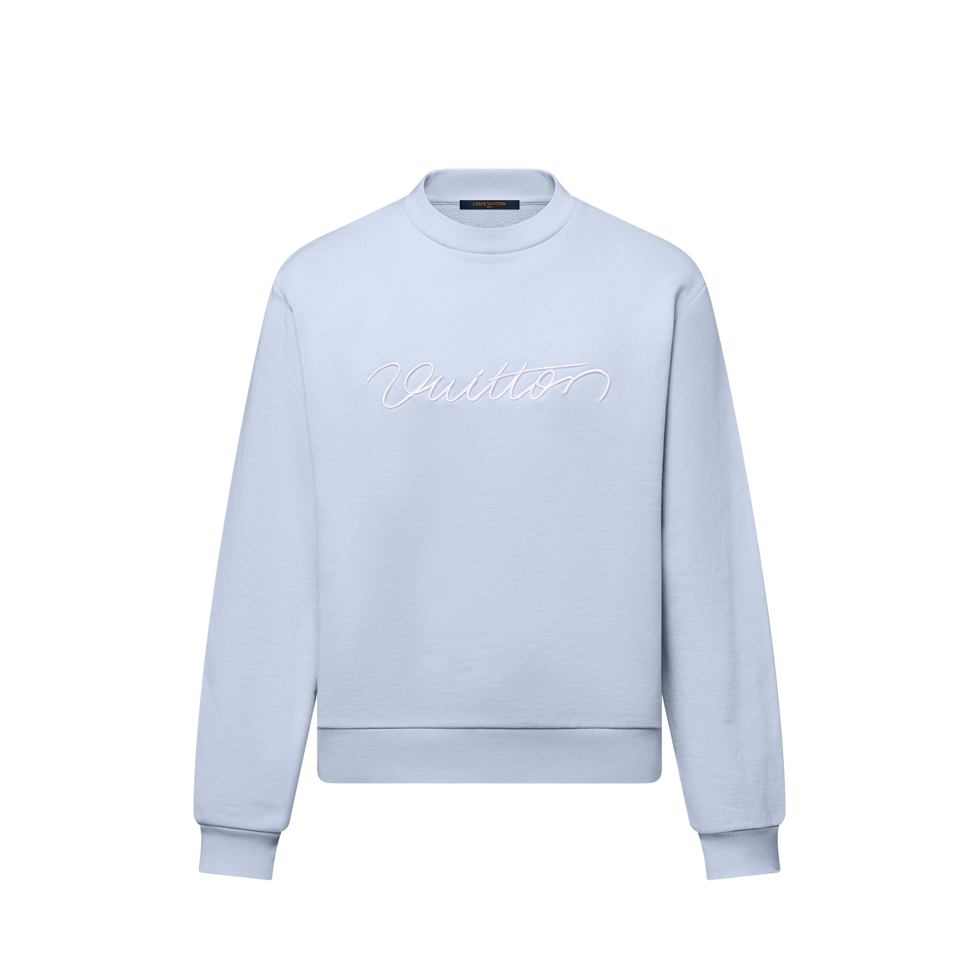  Ready-to-Wear Knitwear Embroidered Cotton Crewneck | Louis Vuitton ® (Product zoom)