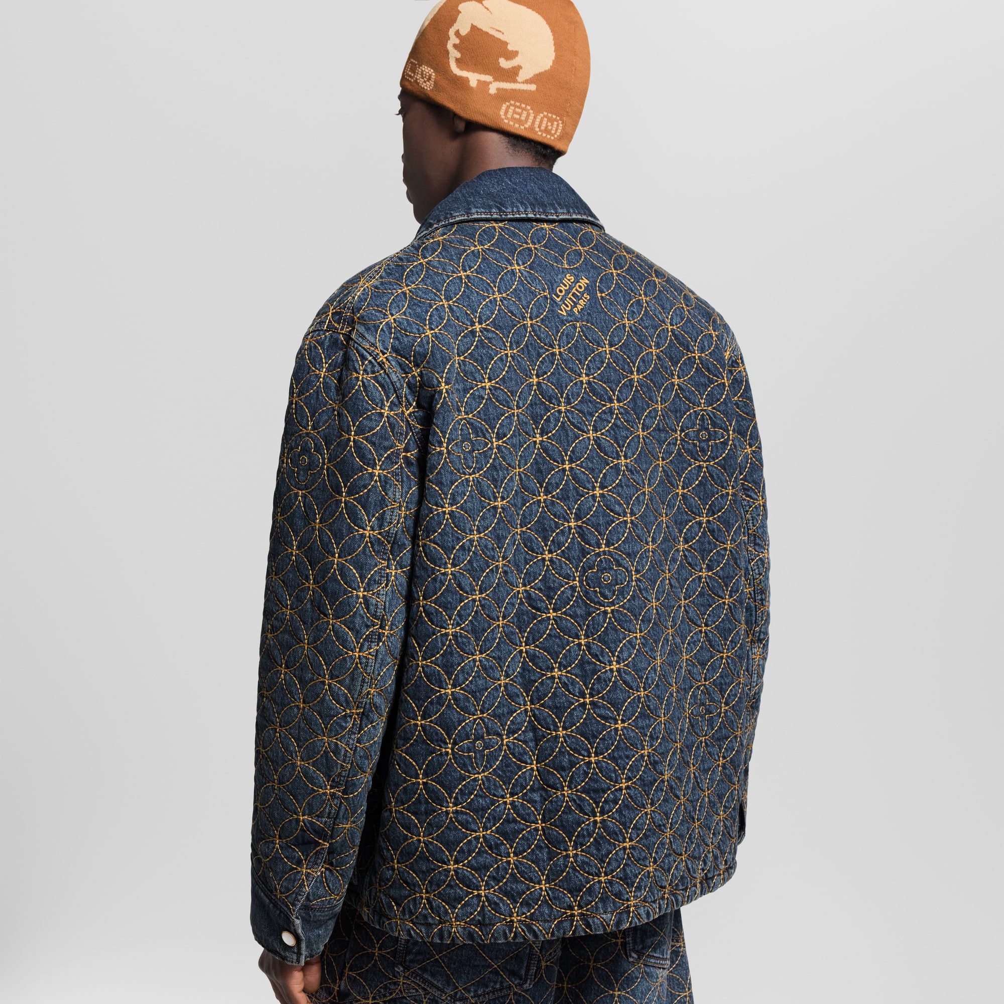  Ready-to-Wear Coats and Outerwear Embroidered Denim Blouson | Louis Vuitton ® (Product zoom)