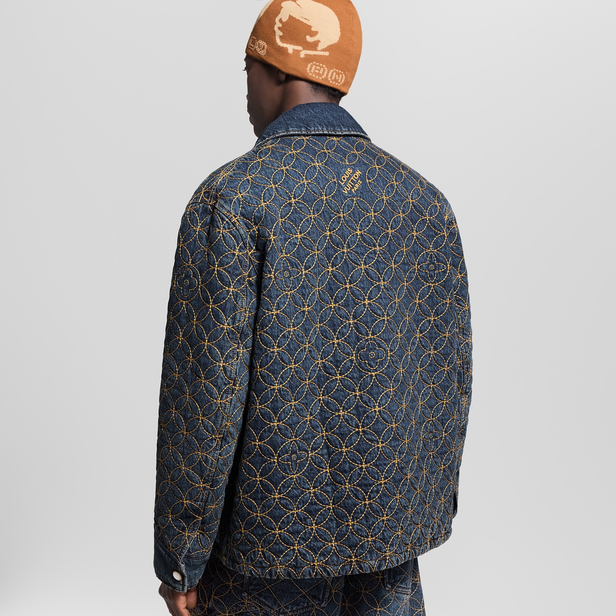 Embroidered Denim Blouson