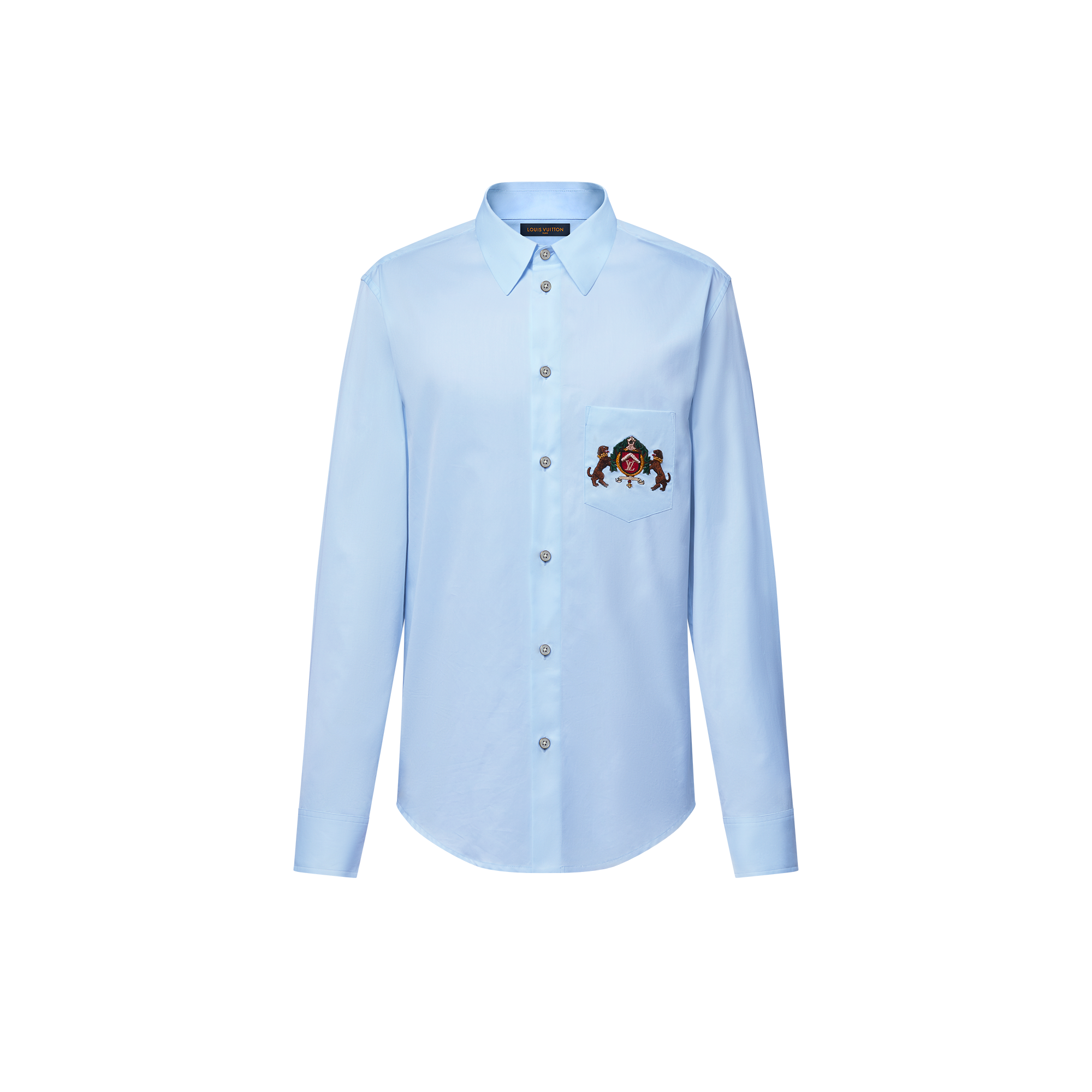  Ready-to-Wear Shirts Embroidered Long-Sleeved Cotton Shirt | Louis Vuitton ® (Product zoom)