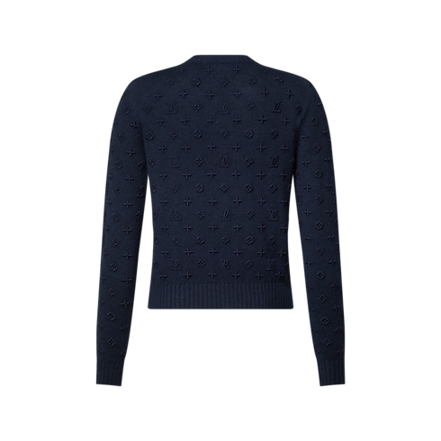Ready-to-Wear Tops Embroidered Monogram Cashmere Pullover | Louis Vuitton ® (Product zoom)