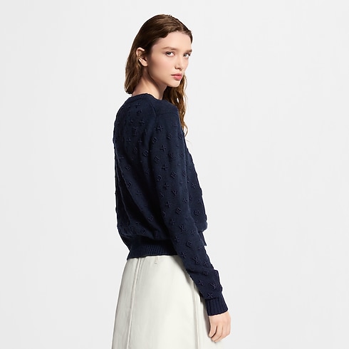 Ready-to-Wear Tops Embroidered Monogram Cashmere Pullover | Louis Vuitton ® (Product zoom)