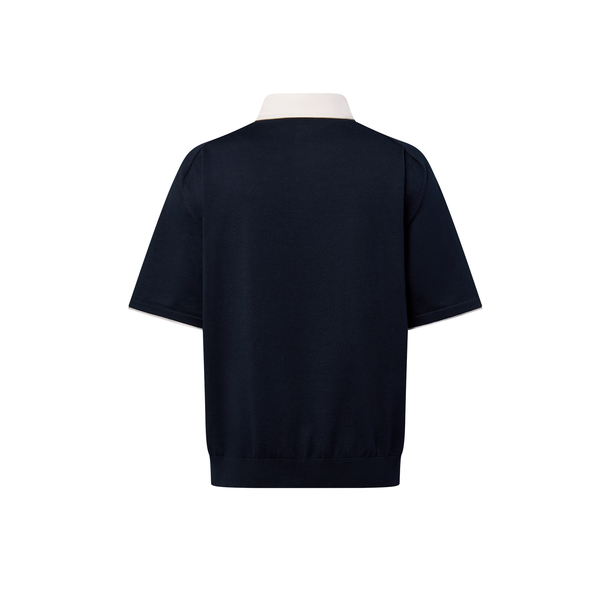  Ready-to-Wear T-Shirts and Polos Embroidered Short-Sleeved Cotton Blend Polo Shirt | Louis Vuitton ® (Product zoom)