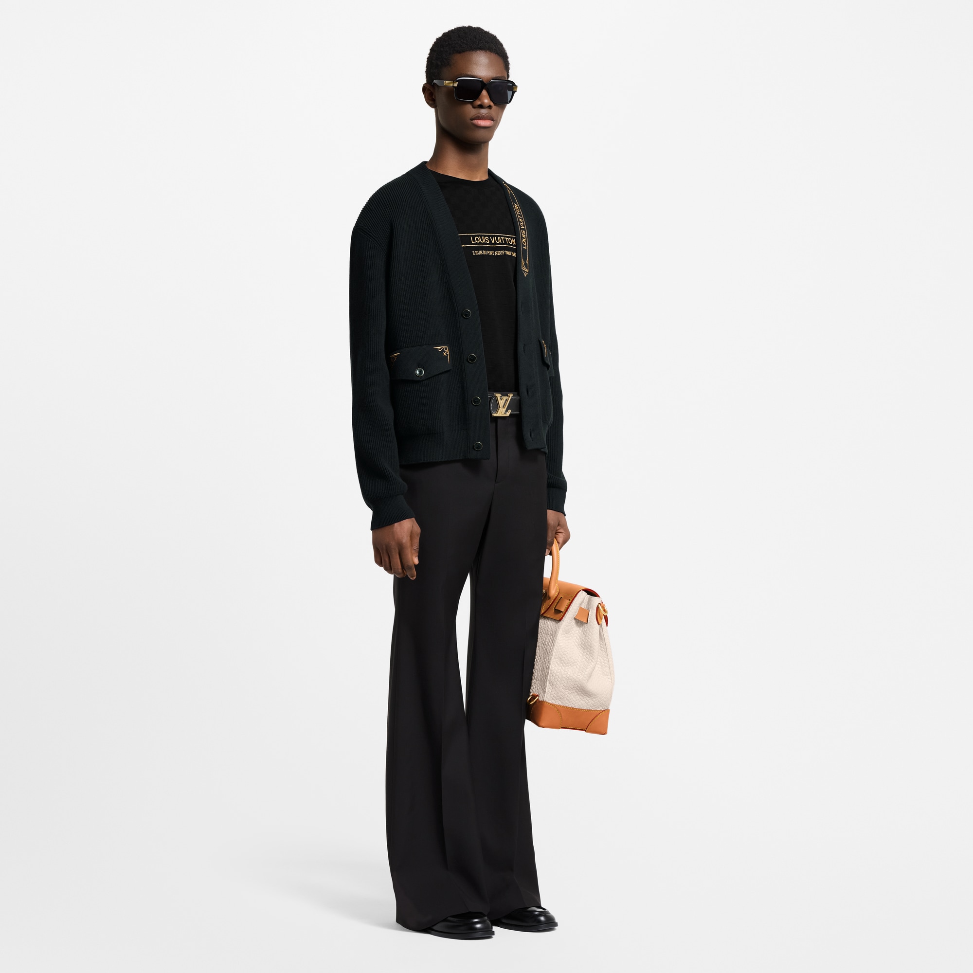  Ready-to-Wear Knitwear and Sweatshirts Embroidered Signature Cardigan | Louis Vuitton ® (Product zoom)