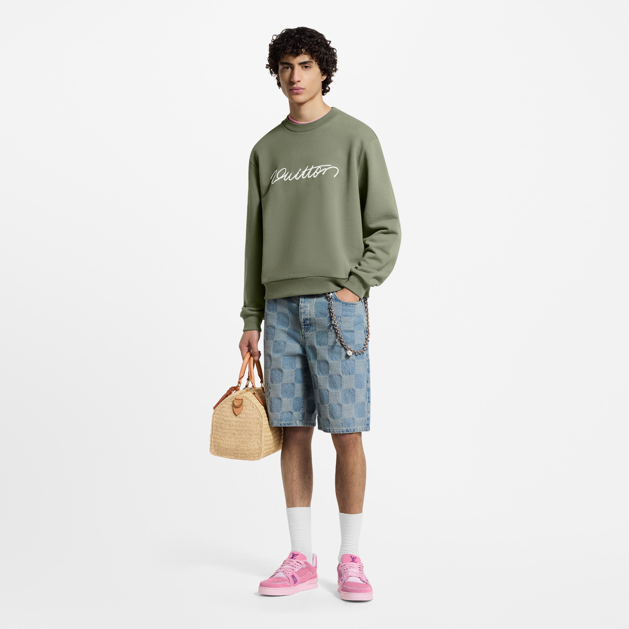  Ready-to-Wear Knitwear Embroidered Signature Crewneck | Louis Vuitton ® (Product zoom)
