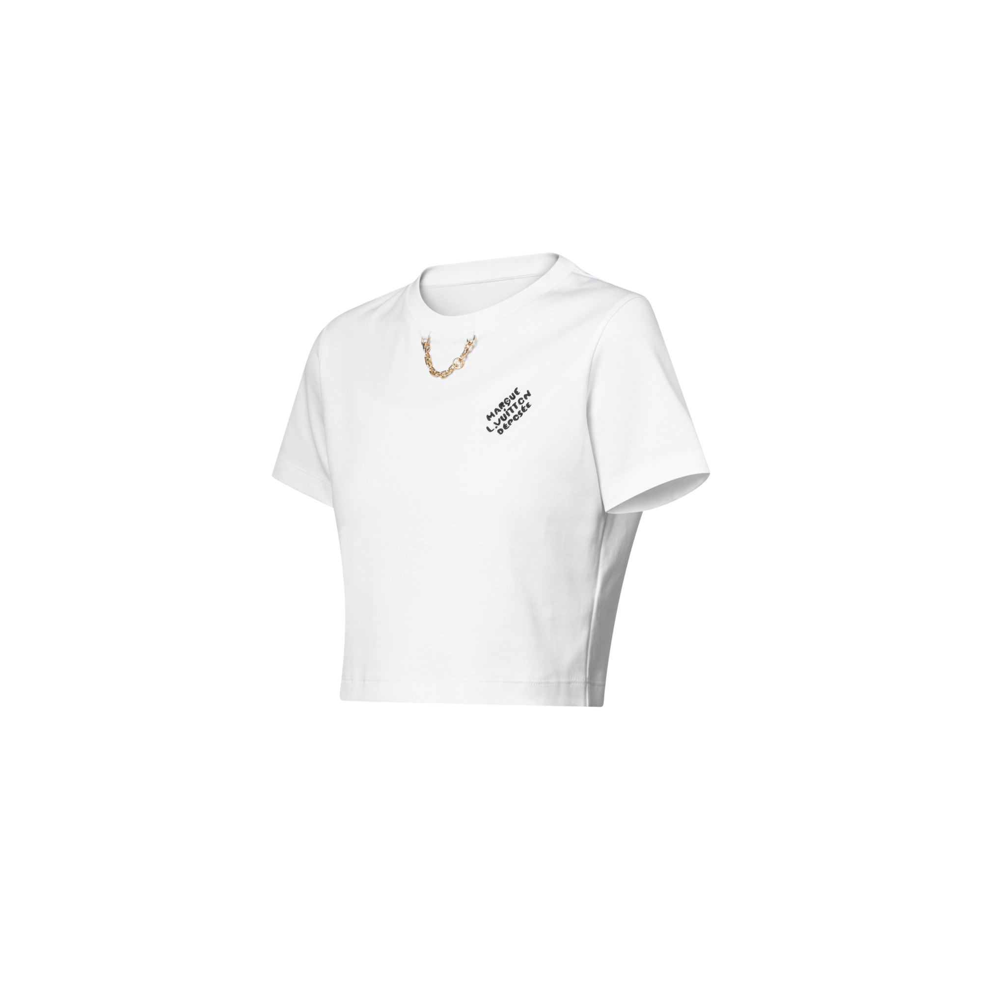  Ready-to-Wear Tops Embroidered Signature Crop Top | Louis Vuitton ® (Product zoom)
