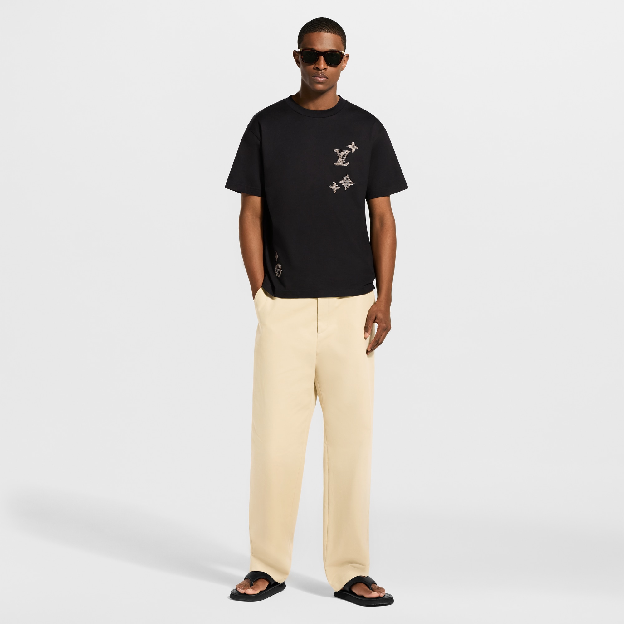 Embroidered Signature Short-Sleeved T-Shirt - Men - Ready-to-Wear 