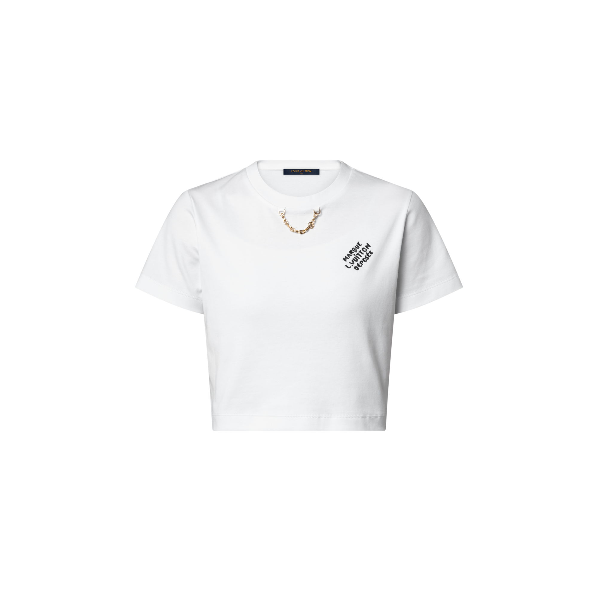  Ready-to-Wear Tops Embroidered Signature T-Shirt | Louis Vuitton ® (Product zoom)