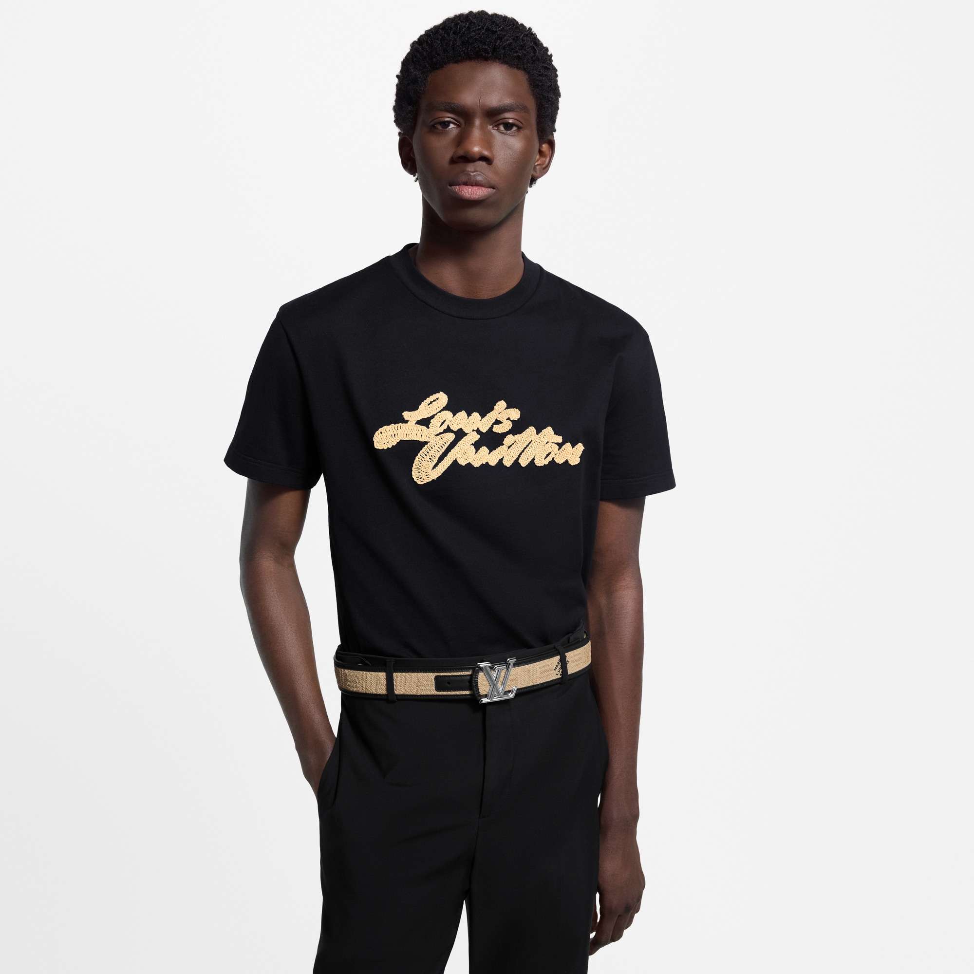 Ready-to-Wear T-Shirts and Polos Embroidered Signature T-Shirt | Louis Vuitton ® (Product zoom)