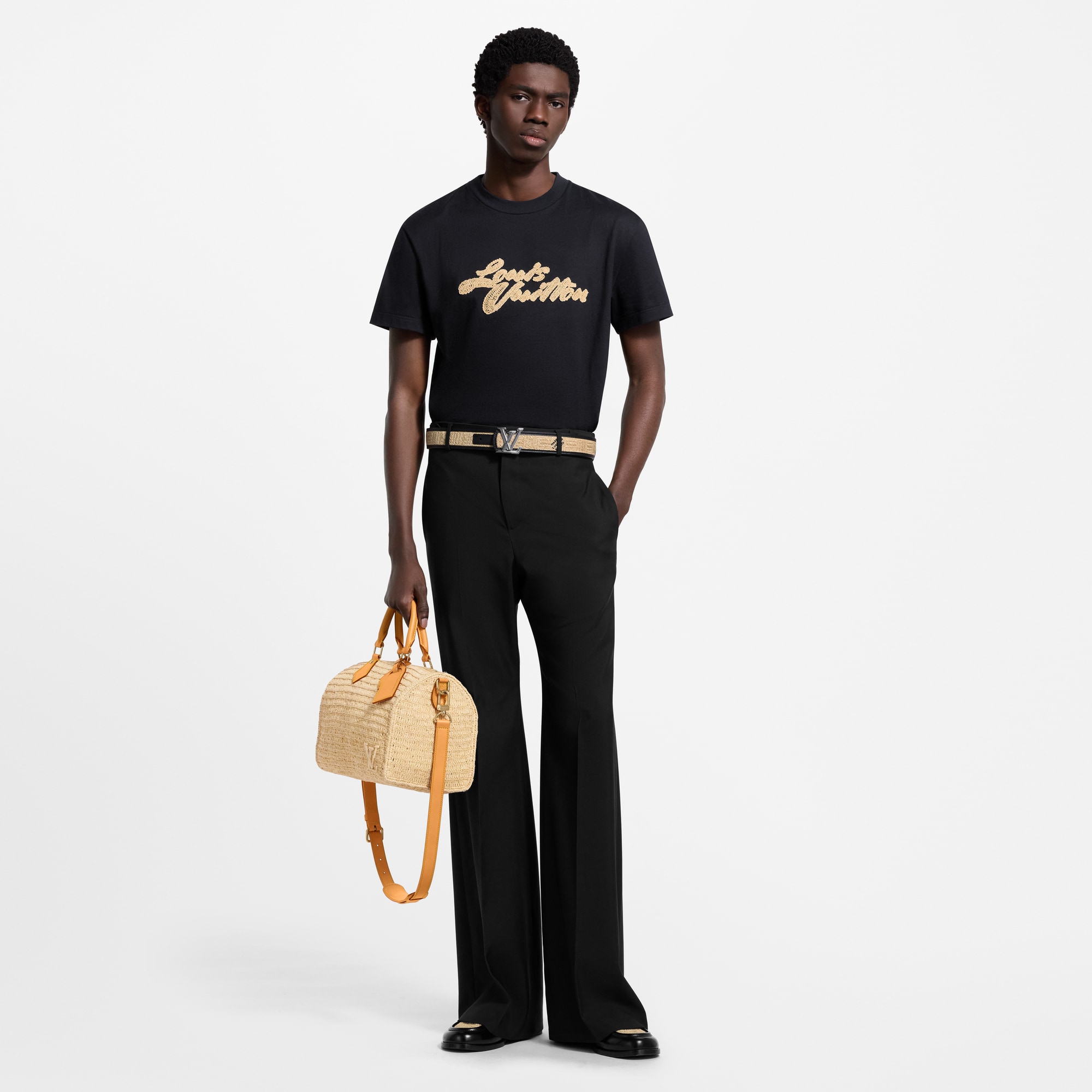  Ready-to-Wear T-Shirts and Polos Embroidered Signature T-Shirt | Louis Vuitton ® (Product zoom)