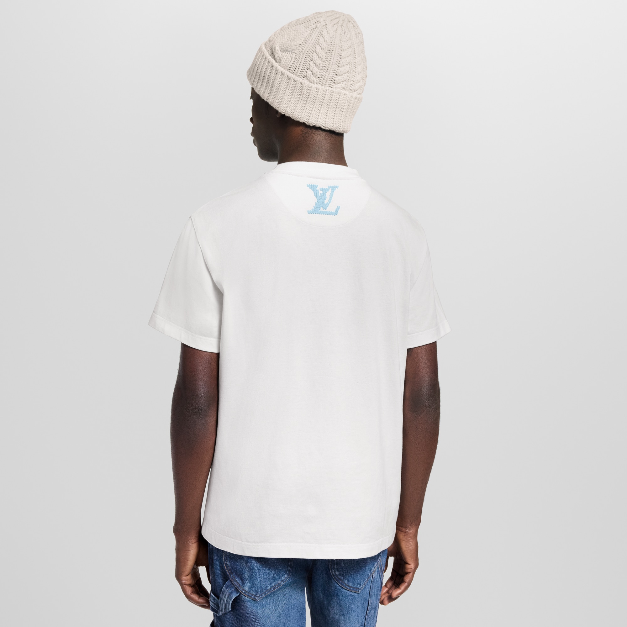  Ready-to-Wear T-Shirts and Polos Embroidered Signature T-Shirt | Louis Vuitton ® (Product zoom)