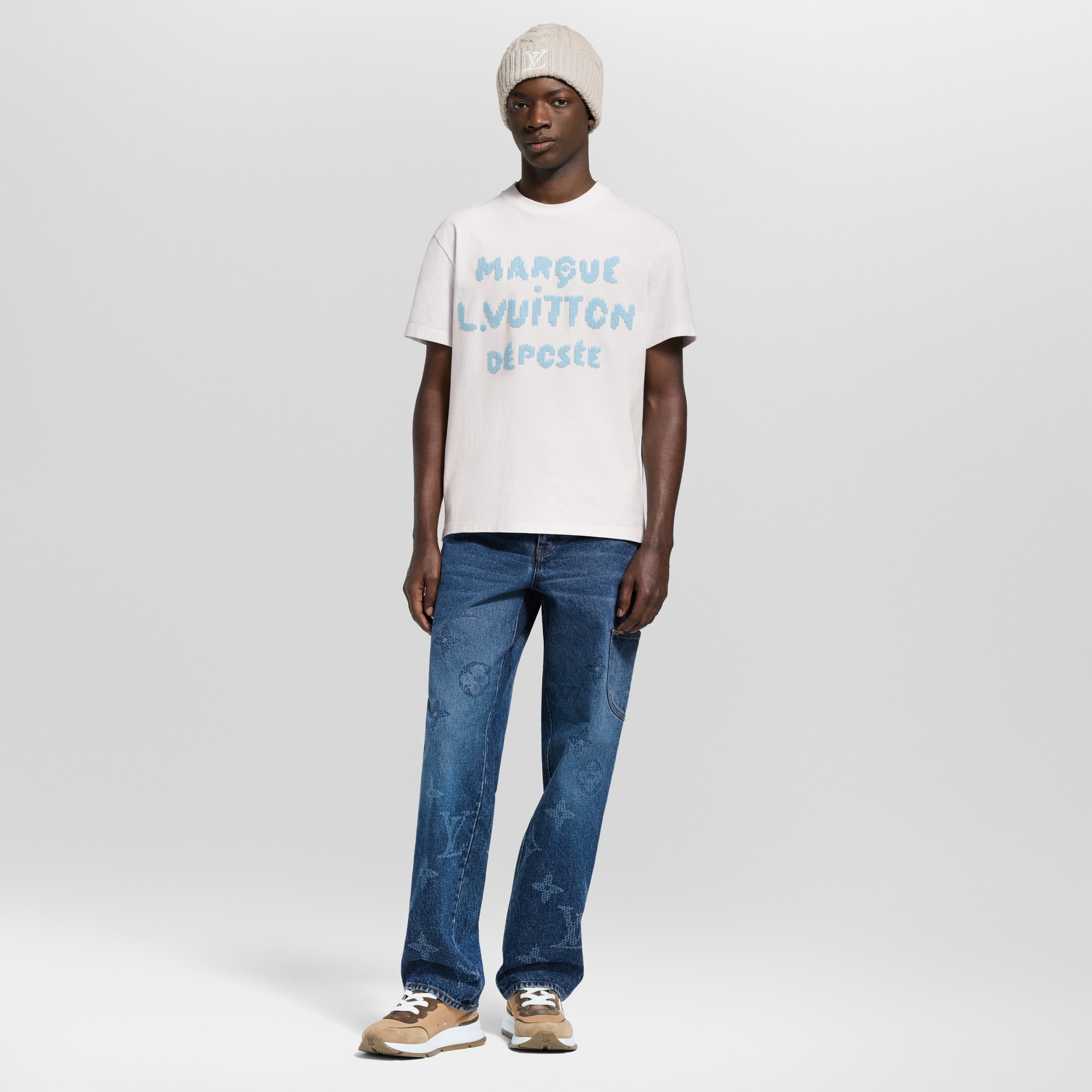  Ready-to-Wear T-Shirts and Polos Embroidered Signature T-Shirt | Louis Vuitton ® (Product zoom)
