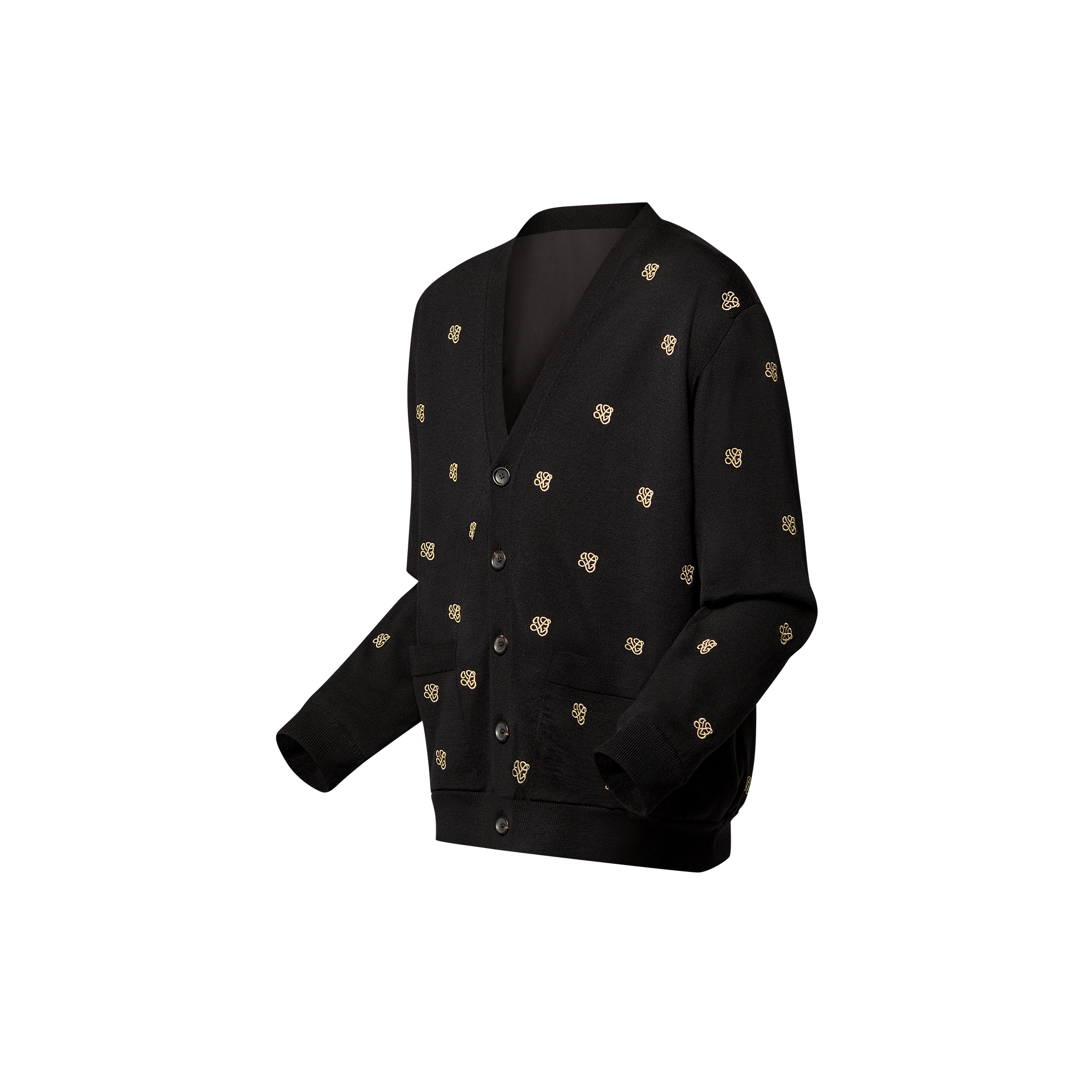  Ready-to-Wear Knitwear and Sweatshirts Embroidered Wool Cardigan | Louis Vuitton ® (Product zoom)