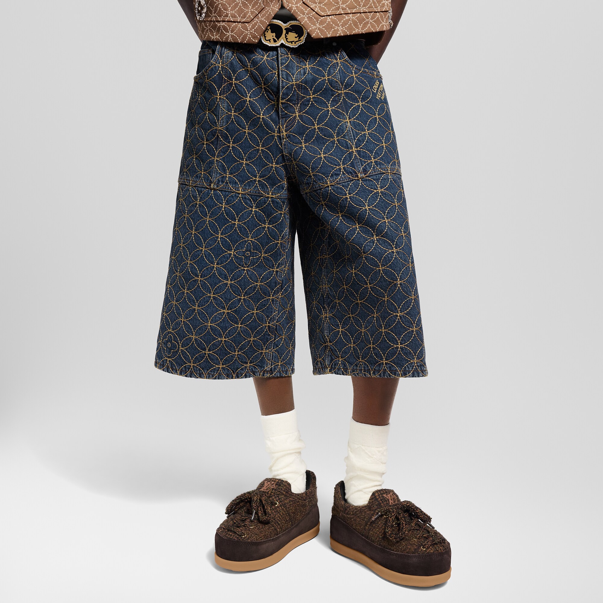 Embroidered Workwear Shorts