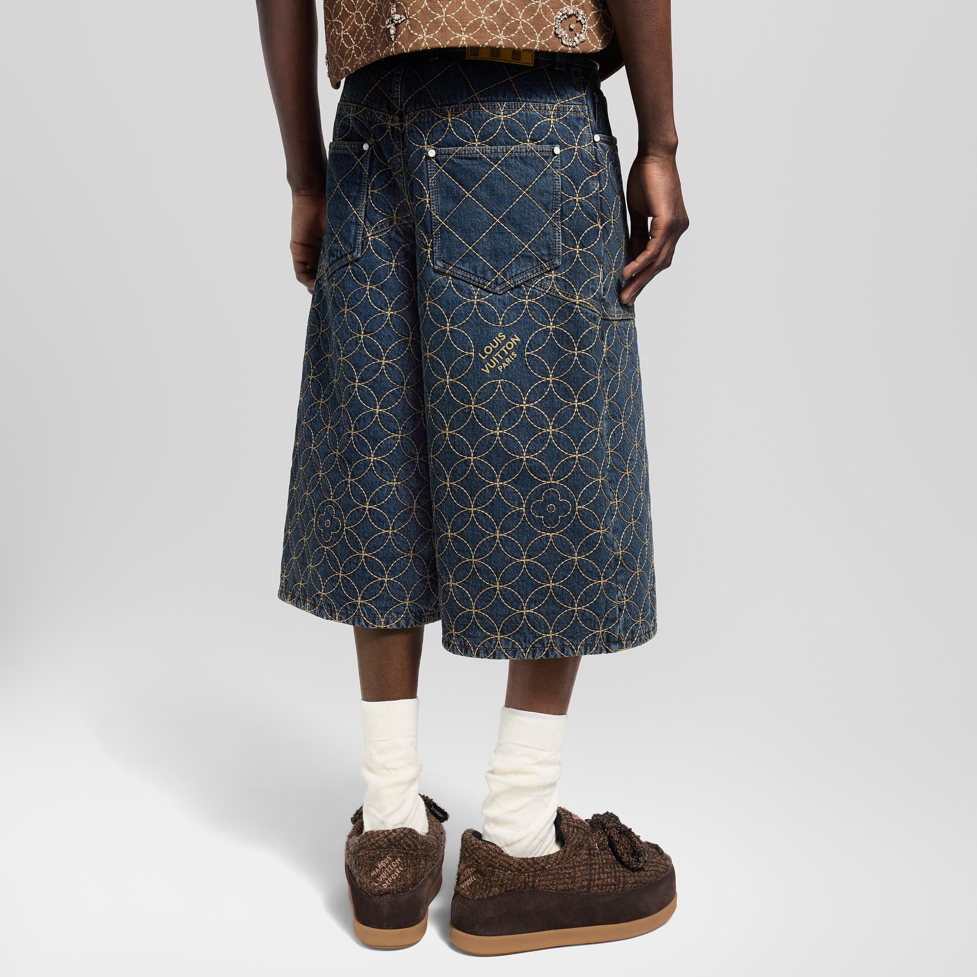 Embroidered Workwear Shorts