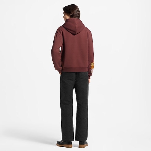 Embroidered Zipped Hoodie Ambiance View