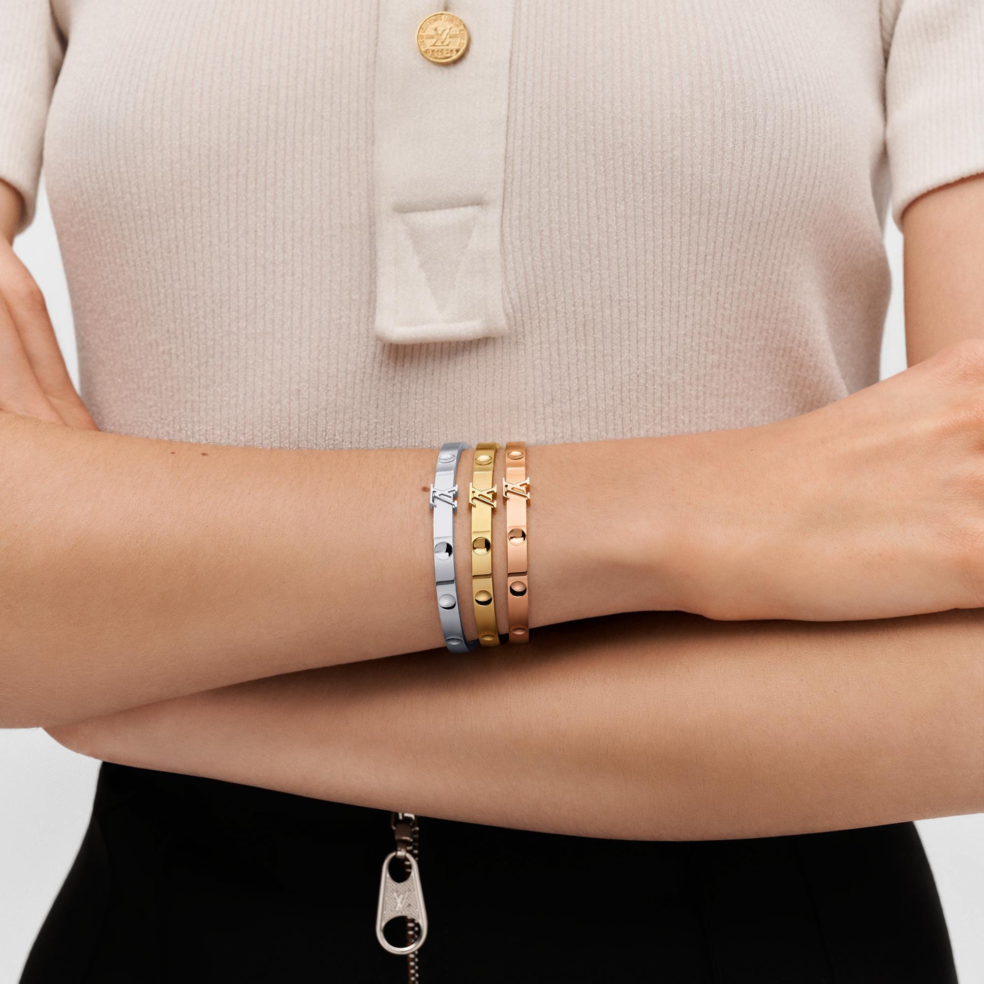  Discontinued Product Obs 15 EMPREINTE BANGLE, PINK GOLD | Louis Vuitton ® (Product zoom)
