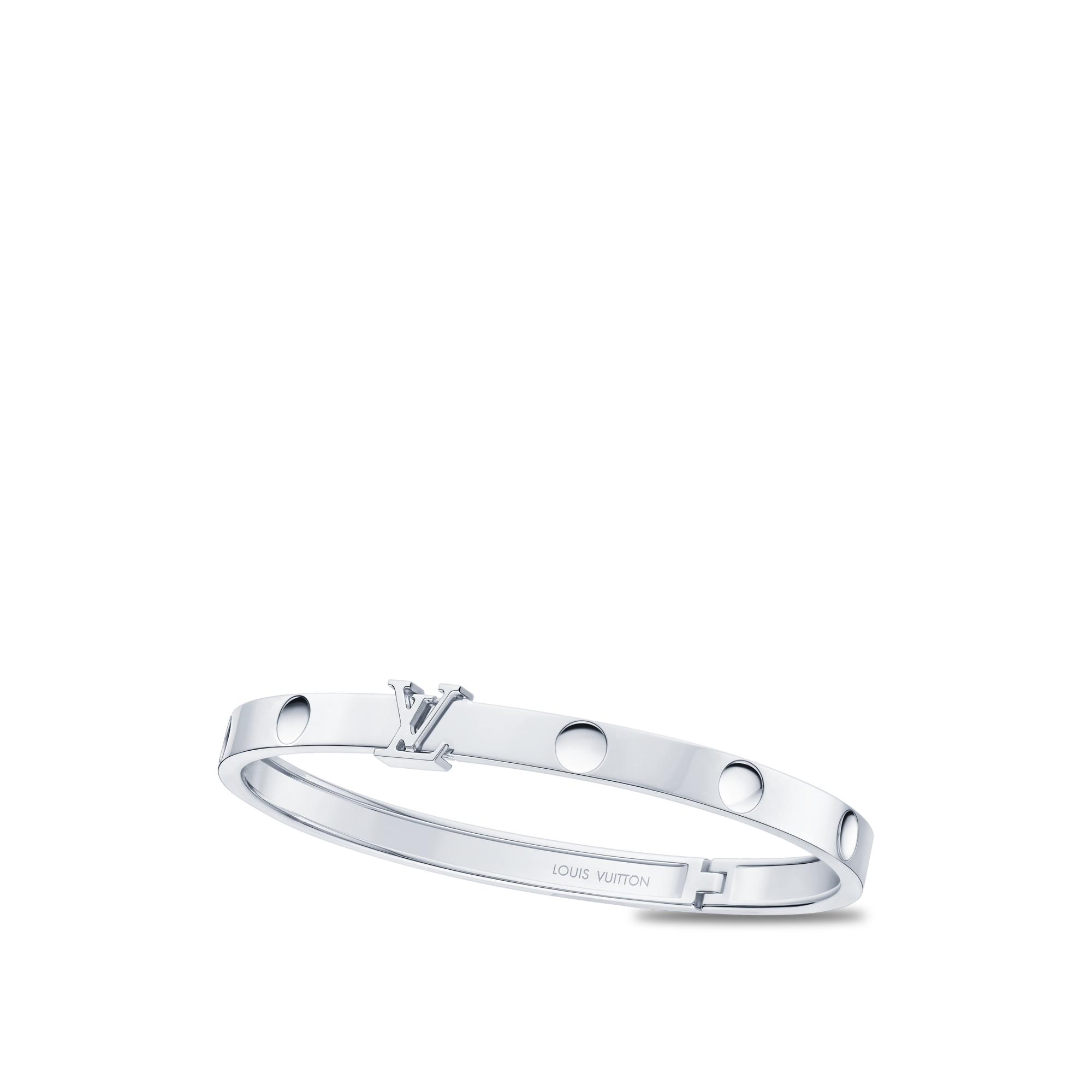  Jewelry Bracelets Empreinte Bangle, White Gold | Louis Vuitton ® (Product zoom)