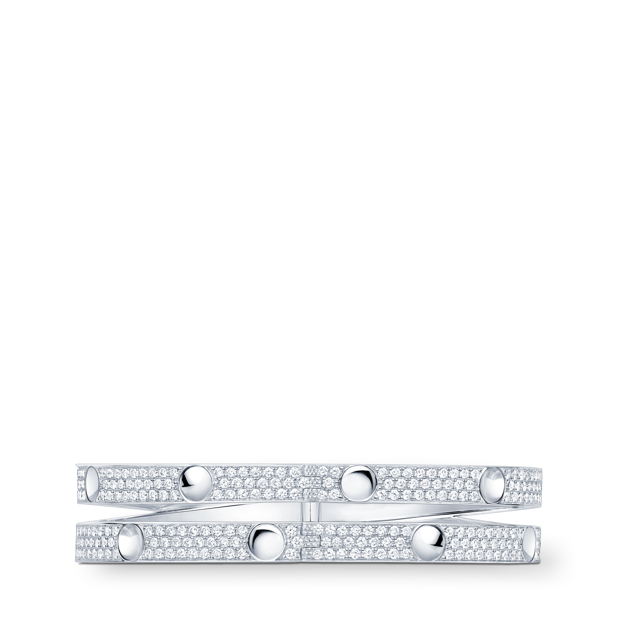  Categories Bracelets Empreinte Bangle, White Gold and Diamonds | Louis Vuitton ® (Product zoom)